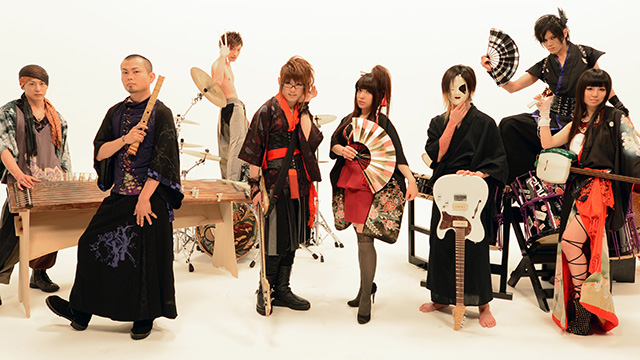 WagakkiBnad “Rokuchounento ichiyamonogatari” music video (Vocal,Wadaiko)